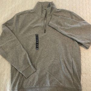 NWOT!!! Chaps light grey fleece pullover